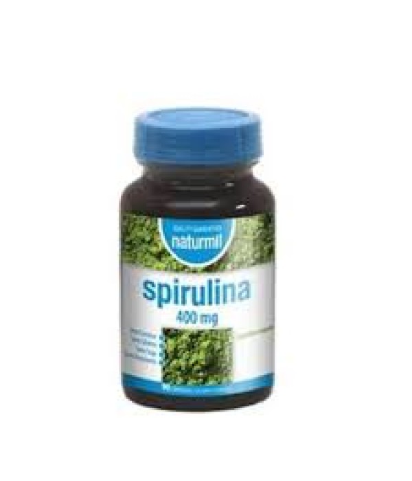 Spirulina 400 mg - 90 cápsulas - Naturmil